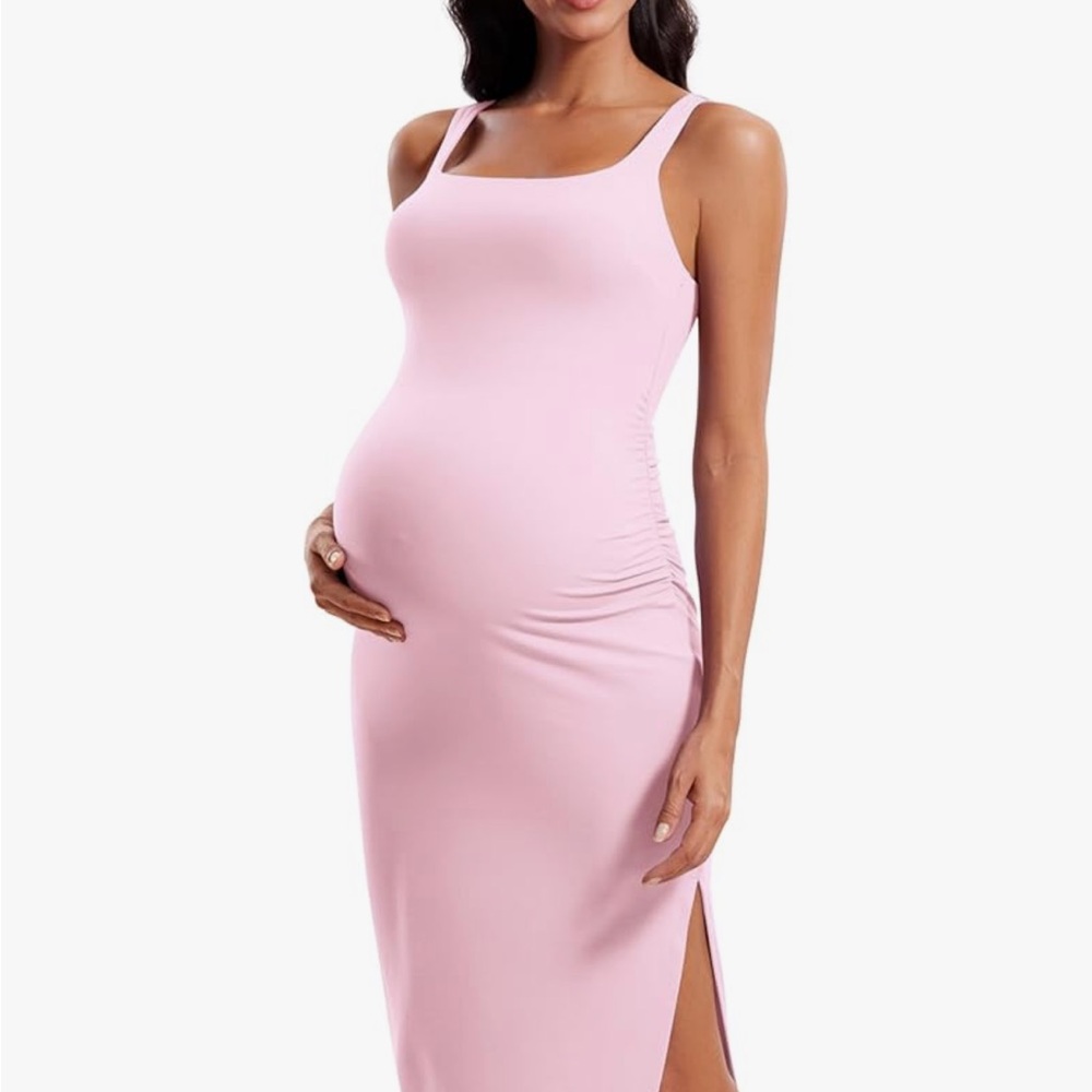 Crz yoga Pink Maternity Dress small